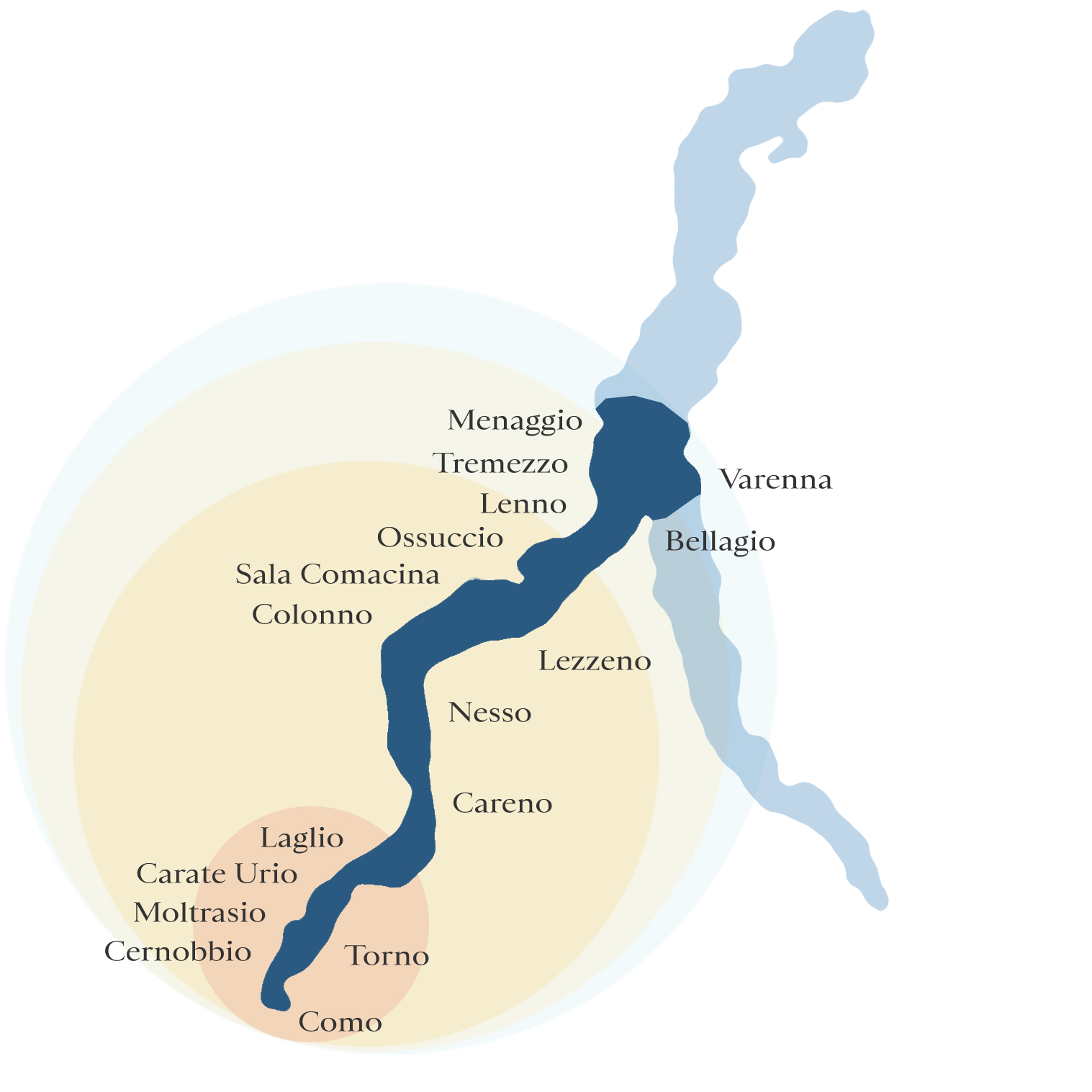 Como Lake Map